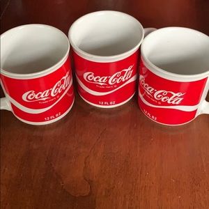 FINAL MARKDOWN!! Set of vintage Coca Cola Mugs